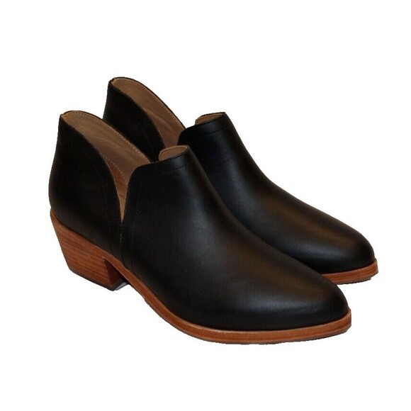 NISOLO Mia Ankle Boots Boots Black Leather Size 6.5 NIB $228 - Picture 4 of 9